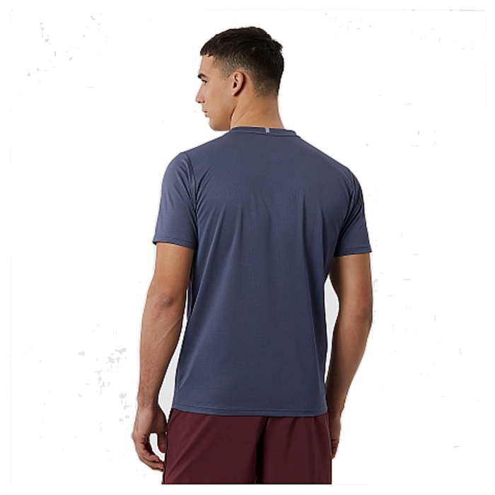 NEW BALANCE CORE RUN SHORT SLEEVE BLUE MT11205THN