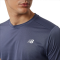 NEW BALANCE CORE RUN SHORT SLEEVE BLUE MT11205THN